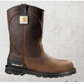 Men's 11" Dark Brown Unlined Breathable Wellington Boot - Steel Toe